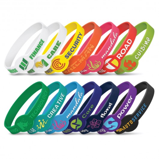 Maxi Silicone Bands - Embossed